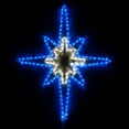 thumbnail image 1 of LED Star Lights Christmas Outdoor Christmas LED Star Christmas Outdoor Decorations LED Rope Light (28", Bethlehem Star with Star Center, Blue/Cool White LED), 1 of 1