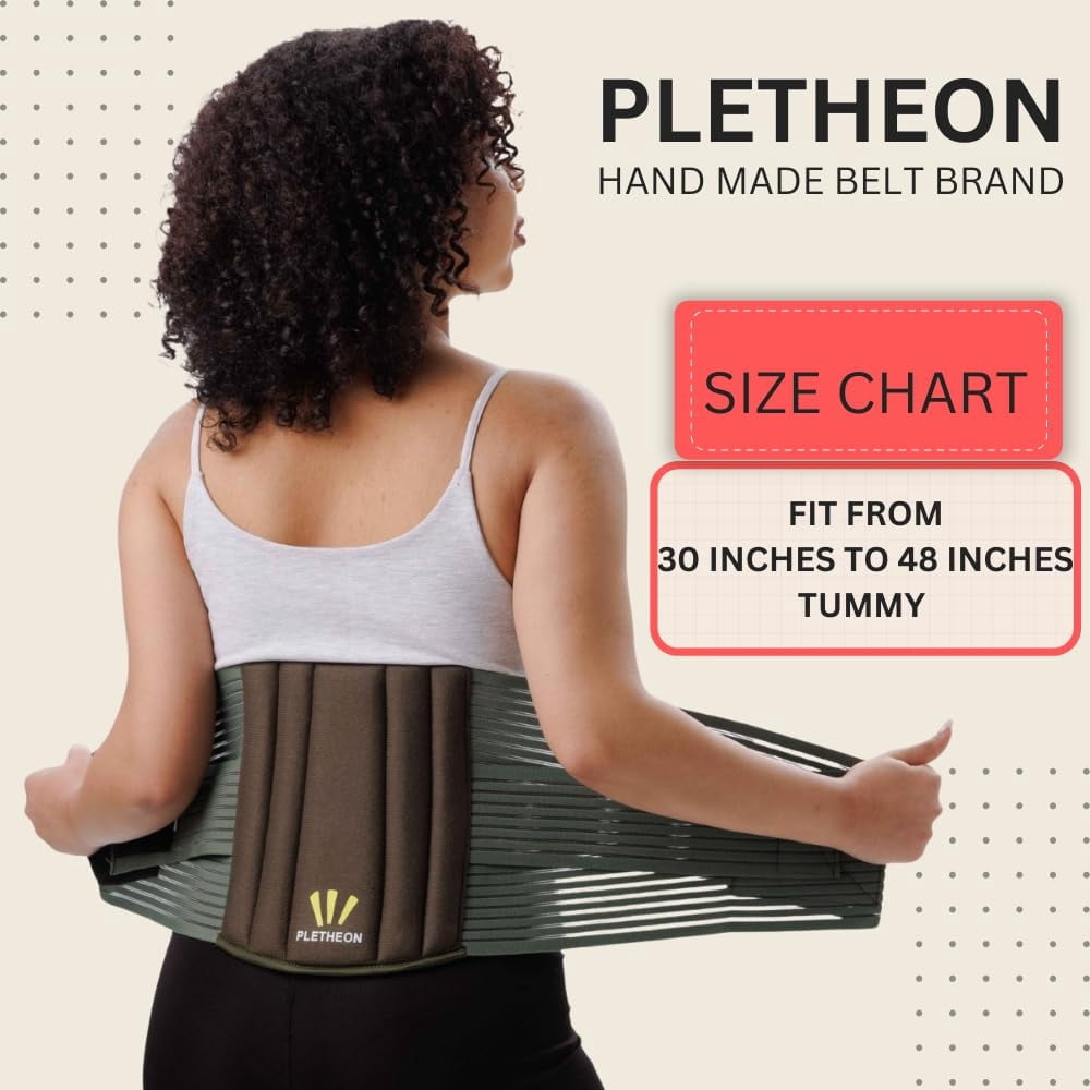 Adjustable Lumbar Support Belt for Lower Back Pain Relief Waist Brace for Men and Women | Posture Correction & Spine Support