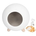 thumbnail image 2 of Night Light, Built-in 1200mAH Lithium Battery USB Night Light Spherical Appearance Adjustable Brightness Small  Light  For Bedroom Bedside For Girls White, 2 of 8