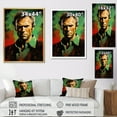 thumbnail image 4 of Designart "Pop Art Portrait Of Emerald Eastwood" Pop Art Wall Art Living Room, 4 of 7