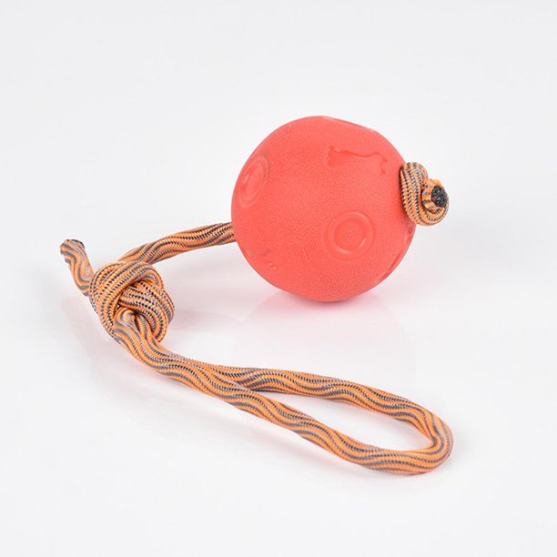 Pet Dog Elastic Rope Ball Wear-resistant Bite-resistant Chewing Toy Funny Interactive Toy For Teeth Cleaning He Qiyong unisex
