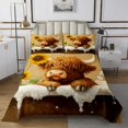 thumbnail image 1 of Erosebridal Kids Cartoon Cattle Coverlet Set Queen, Kawaii Animal Bedding Set, Rustic Decor 3 Pieces, 1 of 5