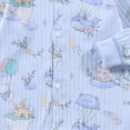 thumbnail image 6 of JUMEYU Baby Boy Newborn Clothes Infant Baby Boy Girl Romper Jumpsuit Long Sleeve Zip Up One Piece Baby Clothes 0 3 6 9 12 18 24 Months (Sky Blue,0-3 Months), 6 of 7