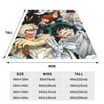 thumbnail image 4 of My Hero Academia Poster Flannel Blanket Ultra-Soft Micro Fleece Throw Blanket For Bed Sofa Couch Car Office Unisex Adult Fuzzy Bed Blanket Cozy Kids Throw Blanket 50"x40", 4 of 8