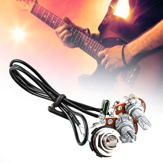 Potenciómetro de Guitarra Eléctrica Volumen de Audio Interruptor de Palanca de 3 Vías Hugo botón de bajo eléctrico