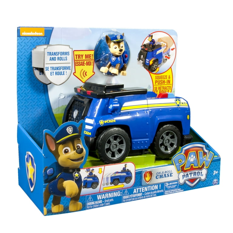 Toy Paw Patrol Chase's Cruiser on-a-roll Police Car 4k 