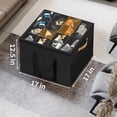 thumbnail image 6 of Aokeyee Shoe Organizer for Closet, 2 Pack Foldable Shoe Storage Organizer Box Bin with Cover and Reinforced Handles, Fit 16-32 Pairs, Black, 6 of 7