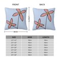thumbnail image 4 of YFYANG Square Decorative Throw Pillow Case (Without Pillow Insert), Line Floral Art Bedroom Sofa Car Cushion Cover, 24"x24", 4 of 9
