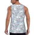 thumbnail image 3 of Gaeub Bunny And Flower Men's Athletic Tank Top, Workout Sleeveless Shirts, Running Tank Tops for Gym, Running, Training - XX-Large, 3 of 9