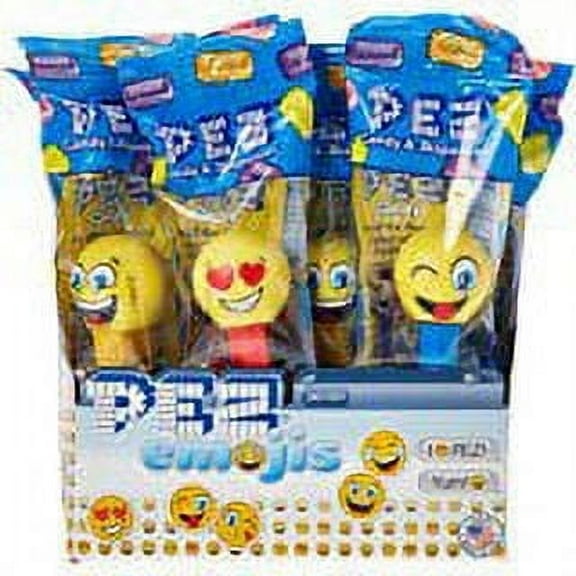 Cp You Get 1 PEZ Emoji Assorted Candy Dispenser, 0.58 Ounce (Color and Pattern Will Vary)(BONUS 1 FUN CHOPS)