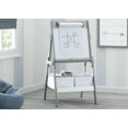 thumbnail image 3 of Delta Children Classic Kids Whiteboard/Dry Erase Easel with Storage, Grey, 3 of 10