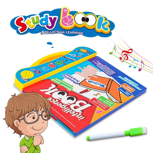 Juguetes de aprendizaje Honeeladyy para niños de 3 años en adelante, divertidos e interactivos libros de trabajo de letras, palabras y formas en inglés para que los niños fortalezcan las habilidades