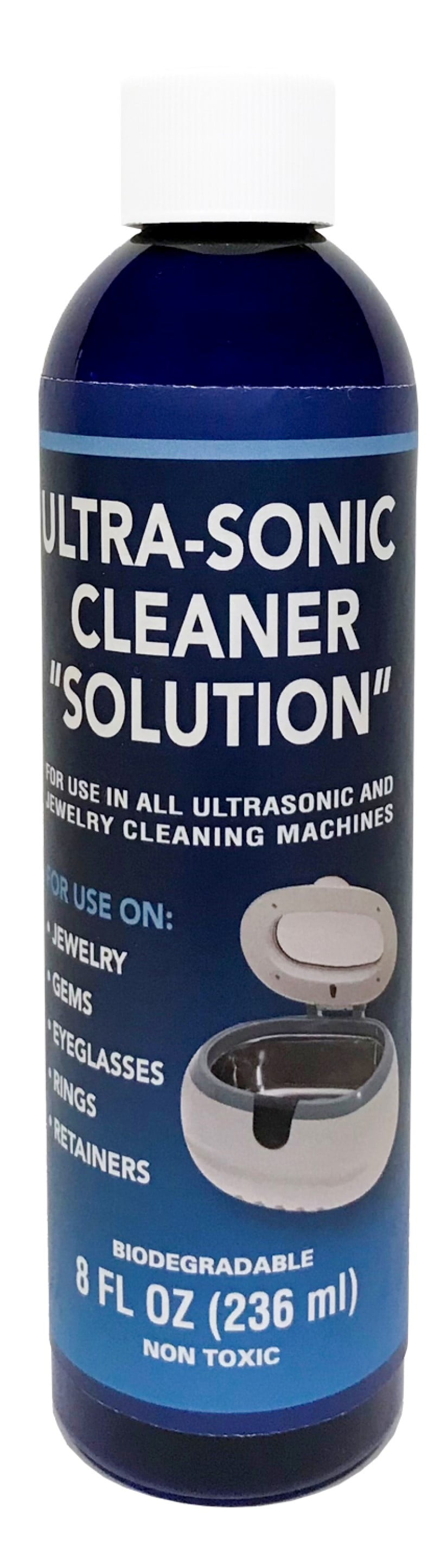 NORTHWEST ENTERPRISES Ultrasonic Jewelry Cleaner - Cleaning Solution for  Gold, Platinum Diamonds and Non-Porous Precious & Semi-Precious Jewelry (8
