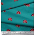 thumbnail image 2 of Soimoi Moss Georgette Fabric Artistic Floral Print Fabric by the Yard 42 Inch Wide, 2 of 3