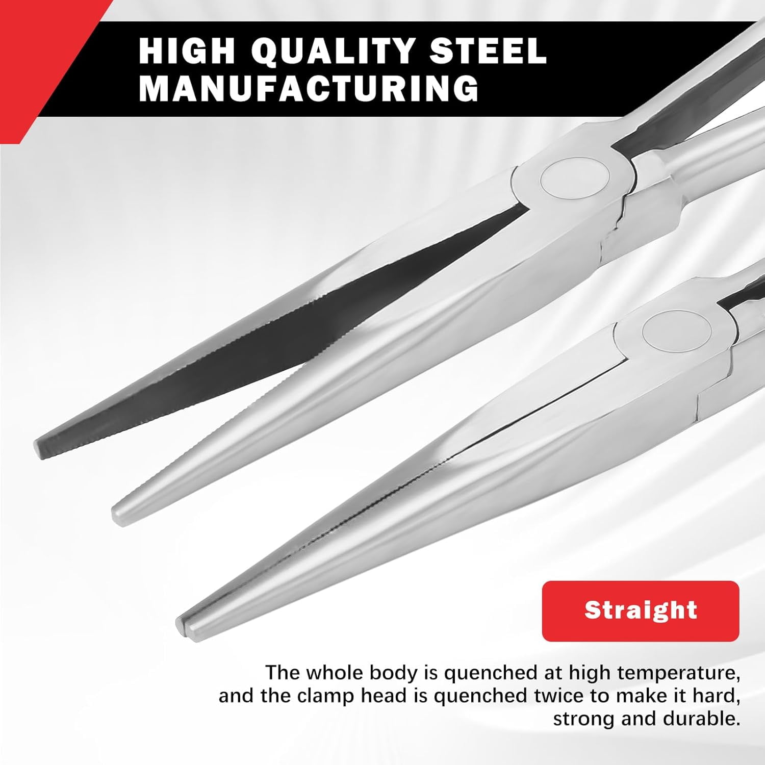 ABCISI Long Needle Nose Pliers, 16Inch Premium Pliers Tip Nose Pliers with Nonslip Handle, Repairing Hand Tool for Narrow Spaces and Limited Areas, Ideal for Professionals Electrical