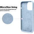 thumbnail image 4 of Compatible with iPhone 13 Pro Case,Liquid Silicone Slim Protective Shockproof Phone Case Cover with Anti-Scratch Microfiber Lining, 6.1 inch (Mystery Blue), 4 of 5