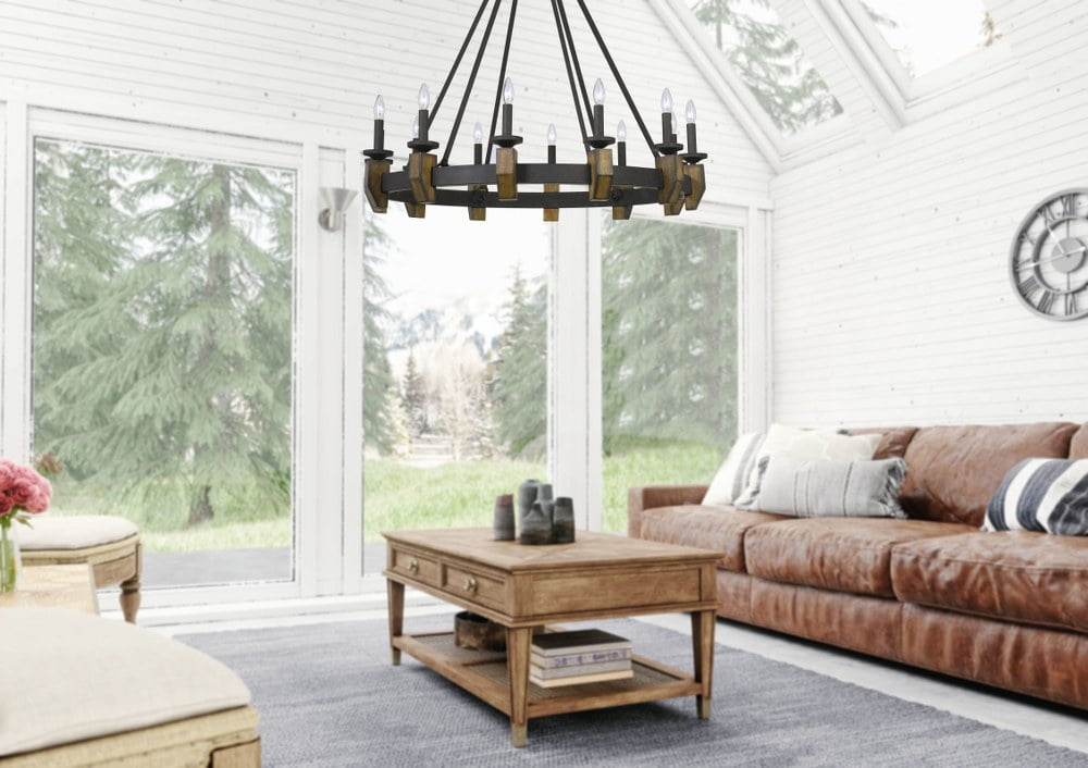 Cal Lighting Cruz Chandelier - Thumbnail 2