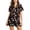 Z66-Black, variant on XINPING Women Halloween Pajamas Halloween Print Notch Lapel Short Sleeve Pajama Shorts Two Piece Outfit L