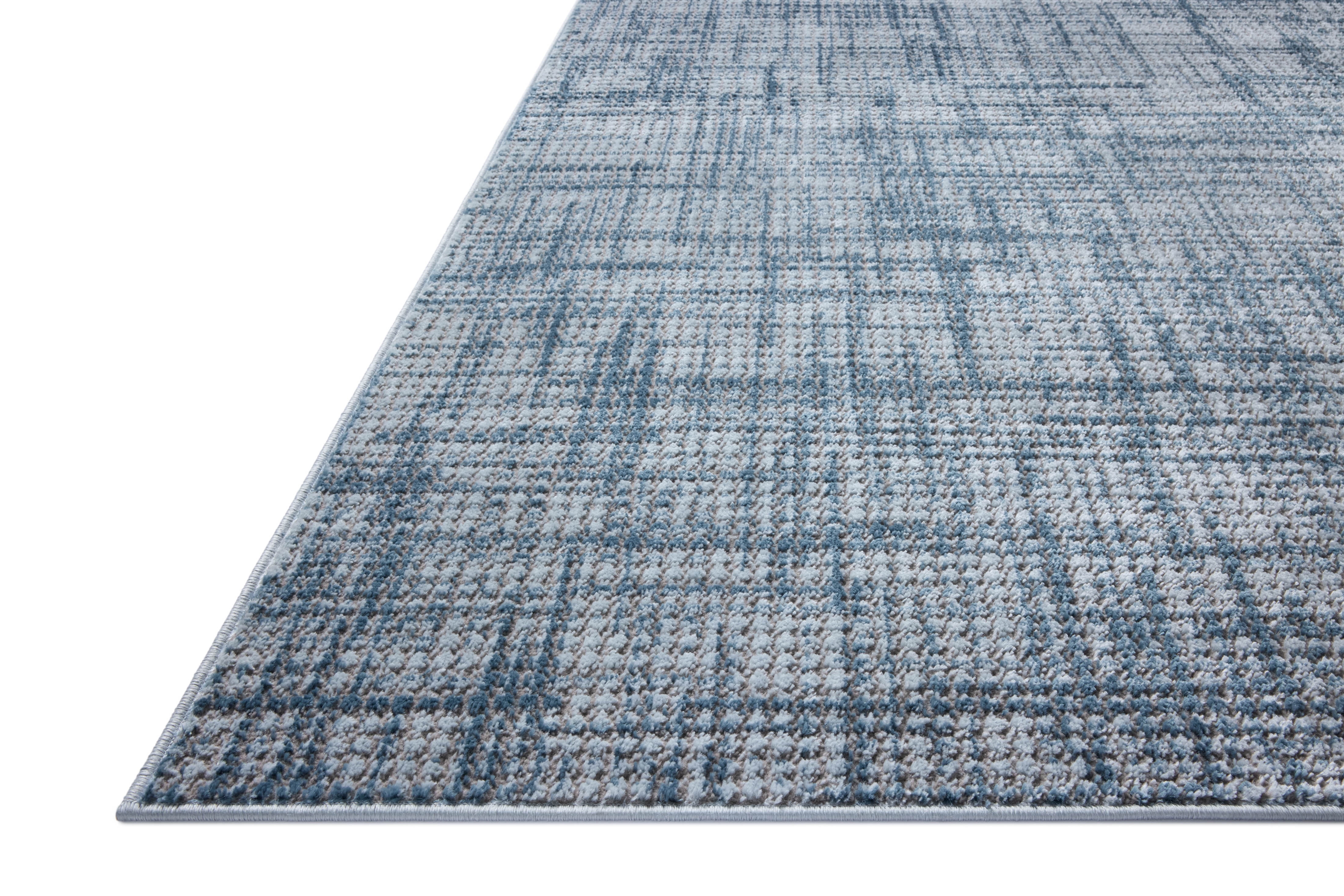 Loloi Townes Grey / Denim 6'-7" x 9'-2" Area Rug