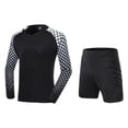 thumbnail image 3 of Conjunto de camiseta y pantalón corto de de fútbol, ​​camiseta de multifuncional, uniforme de entrenamiento de protección para niños y M, 3 of 8