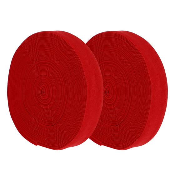 Raindrops 2 Rolls Elastic Band for Sewing Red Nylon Clothing Accessories 10 Meters