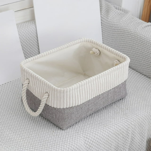 Panier de Rangement Matériau en Tissu Panier de Rangement Pliable Maison Vêtements Jouets Panier de Rangement Divers