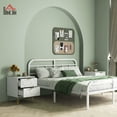 thumbnail image 2 of HOMCOM Table de Chevet avec 2 Tiroirs de Rangement pour Chambre, Salon, 2 of 10