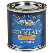 1/2 pt General Finishes NH Nutmeg Gel Stain Oil-Based Heavy Bodied Stain
