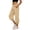 Khaki, variant on Loose Pants for Women Relaxed Athletic Fit with Foot Strap Detail And Side Pockets for Walking Hiking And Everyday Wear Womens Trousers