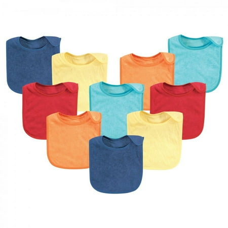 UPC: 0660168176896 | Hudson Baby Infant Boy Rayon from Bamboo Terry Bibs Basic Bright One Size