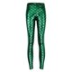 thumbnail image 1 of Leggings elegantes y sexys de escamas de pez para mujer (talla L, verde), 1 of 5