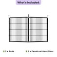 thumbnail image 4 of SunsGrove Dog Playpen, Heavy Duty Anti-Rust Pet Pen for Indoor, Courtyard, RV Camping for Medium Dogs,32'' 2 Panels,Black, 4 of 9