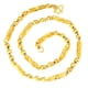 thumbnail image 1 of Collar de oro y arena de Vietnam para hombre, cadena sólida con cuentas hexagonales, accesorios de cobre y oro de imitación que no se decoloran, 1 of 5