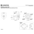thumbnail image 2 of Kingston Brass KS4038PL Restoration Single-Handle Six-Way Diverter Valve with Round Trim Kit in Brushed Nickel, 2 of 5