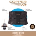 thumbnail image 3 of Copper Fit Ultra Support Back Brace – Plus Size (Fits Waist 36”–56”), Unisex, Black, 3 of 6