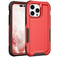 thumbnail image 1 of Jiahe Cover Case for iPhone 14 Pro Max 6.7-inch,Shockproof Rubber Rugged Case 3-layer Protection Hybrid Armor Cover,Red, 1 of 6