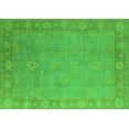thumbnail image 1 of Ahgly Company Machine Washable Indoor Rectangle Oriental Green Industrial Area Rugs, 5' x 7', 1 of 4