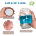 thumbnail image 3 of 15 pcs Canning Lids + 15 pcs Rings, Regular Mouth Canning Lids, Split Type Lids for Mason Jar Canning Lids Regular Mouth Bulk, Split-Type Lids Leak Proof Secure (Regular 70mm, Silver), 3 of 8