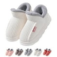 thumbnail image 3 of Slippers for Men and Women Cozy Cotton House Slippers Winter Warm Thick Lined Shoes Non- Indoor Home Footwear for Couples Comfort, 3 of 6