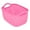 Pink, variant on XINGAG Woven Storage Basket Storage Box with Reinforced Handle, Waterproof Woven Storage Basket, Decorative Household Organizer for Bedroom Bathroom Closet Living Room