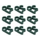 thumbnail image 2 of 150 clips de luz navideña clips de luz navideña impermeables a prueba de heladas ganchos de canalón de plástico clip de luces al aire libre para Halloween verde oscuro, 2 of 5