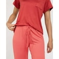 thumbnail image 5 of Real Essentials 2 Pack: Women's Pajama Set - Choose from Short Sleeve with Pocket or Long Sleeve without Pocket, 5 of 7