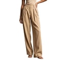 thumbnail image 6 of Womens Dress Pants Business Casual Work Pants Comfortable High Waist Stretchy Trousers Pull On office Slacks Khaki L(L), 6 of 8