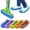 Purple, variant on Mop Slippers for Dust Cleaning Reusable Mop Shoe Cover Mopping Socks Multi Function Soft Dusting Slippers for Kitchen Bathroom Office