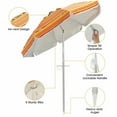 thumbnail image 5 of Kadyn Outdoor Patio Umbrella, Outdoor Market Table Umbrella, 6.5 Feet Beach Umbrella with Sun Shade and Carry Bag without Weight Base-Orange, 5 of 9