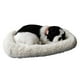 thumbnail image 1 of Juguete de gato durmiendo realista, muñeco de Animal relleno de gato que respira con estera, juguetes de peluche para niños, adorno para el hogar, 1 of 7