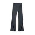 thumbnail image 6 of CONZONE Flared Pants for Big Girls Stretchy Thermal Pants for Girls Elastic Waist Cozy Fall Winter School Trousers Size 14-16 Years, 6 of 6