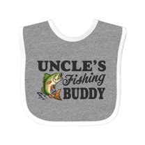 Inktastic Uncle's Fishing Buddy Boys Baby Bib