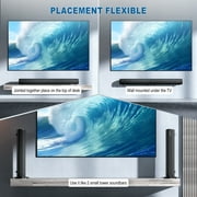 VEAT00L 2.2ch Sound Bar, 100W Bluetooth 5.0 Sound Bars for Smart TV, 3D Surround Sound System with Powerful Bass,Home Theater Speakers with USB/Optical/AUX, TV Speakers Soundbars with Split Design