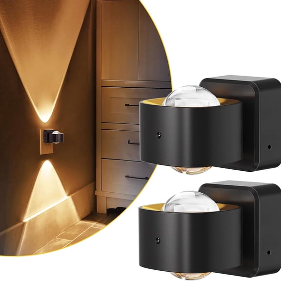 Liwantech Plug-in LED Night Light, Auto Light Sensor, Dimmable 2700K Warm White, for Bedroom, Hallway, Bathroom